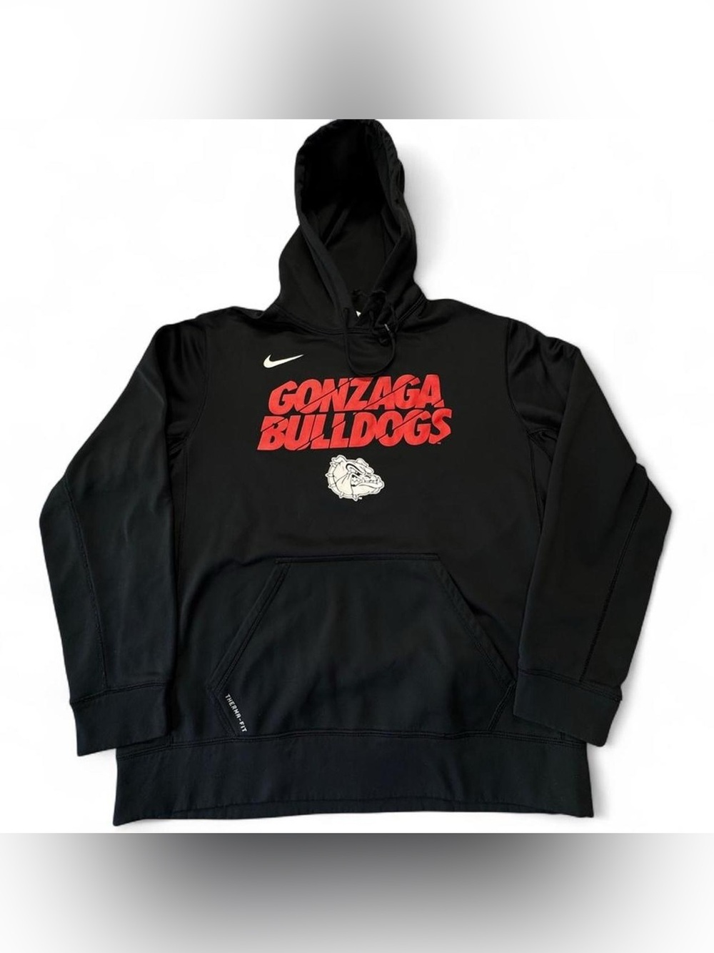 Gonzaga Bulldogs Black Nike Therma Fit Hoodie Men’s Large O36